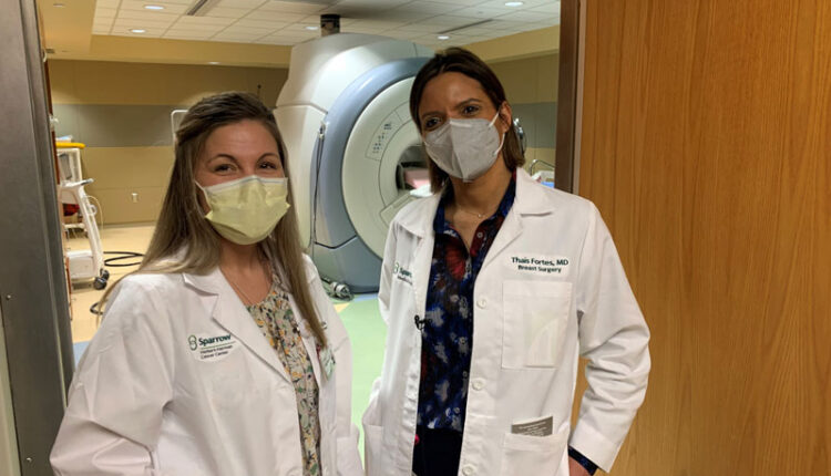 Dr. Brittani Thomas (left) and Dr. Thais Fortes are leading breast cancer physicians at the Sparrow Herbert-Herman Cancer Center. // Courtesy of Sparrow Hospital