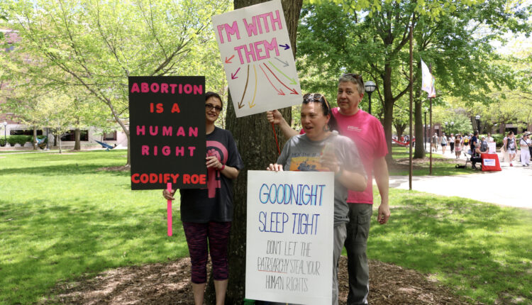 Thousands rally for abortion rights in Ann Arbor as Supreme Court decision looms ⋆ Michigan Advance