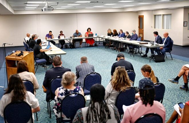 The East Lansing Independent Police Oversight Commission meets on Monday, May 9, 2022, at the Hannah Community Center in East Lansing.