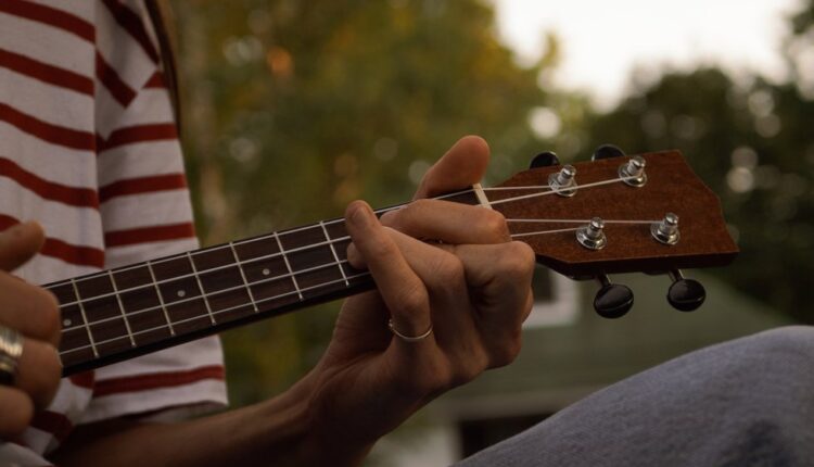 Dozens of ukulele players in Lansing kick off Mighty Uke Day with flash mob

