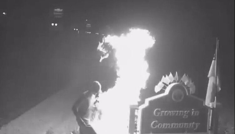 Disturbing Video Shows Man Torching Pride Flag in Lansing
