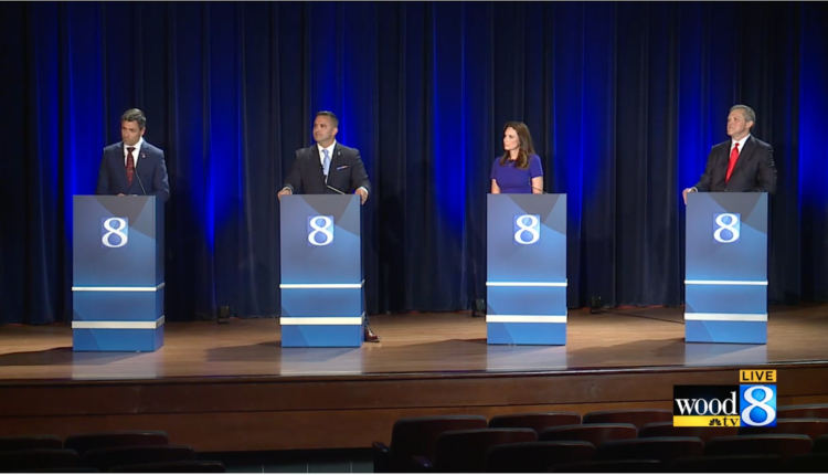GOP gubernatorial candidates embrace election conspiracies, reject gun reform in debate ⋆ Michigan Advance