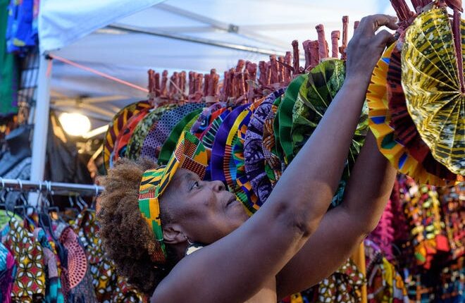 The 37th annual African World Festival held on the grounds of The Charles H. Wright Museum featured a mix of performances, poetry, arts and crafts, African drumming and dance along with hundreds of vendors representing 8 African nations and 15 States.  August 17, 2019.
