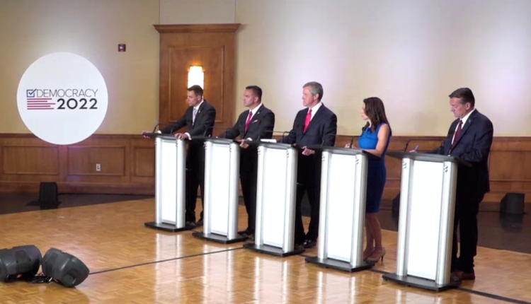 GOP candidates for Michigan governor spar in fiery pre-primary debate ⋆ Michigan Advance