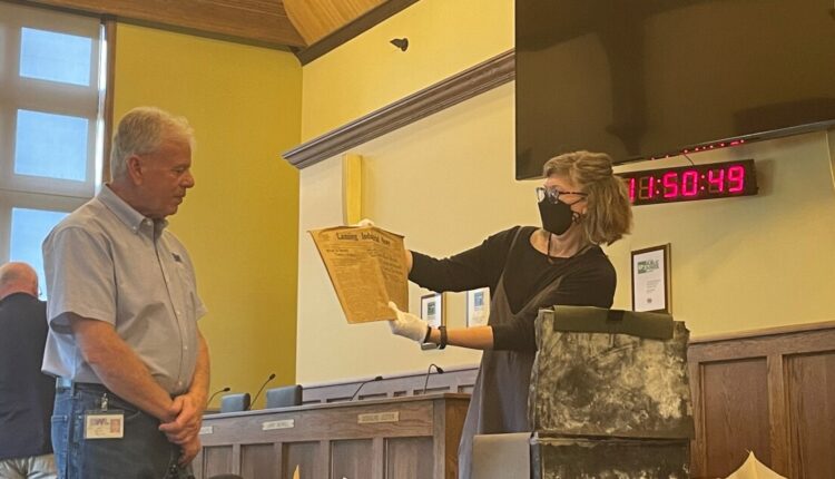 Lansing just opened a message from 100 years ago as BWL unearths time capsule
