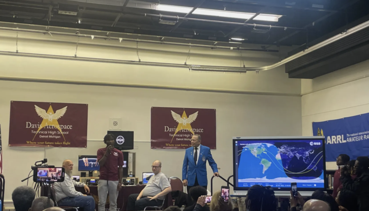 Detroit students talk with astronaut in space as part of aviation program
