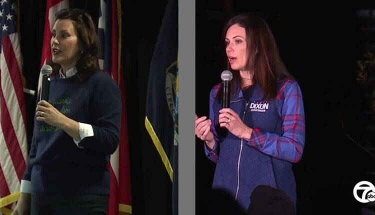 Tudor Dixon, Gretchen Whitmer make stops in metro Detroit as Election Day nears