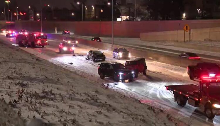 Freezing temperatures, high winds create mess on Metro Detroit roads