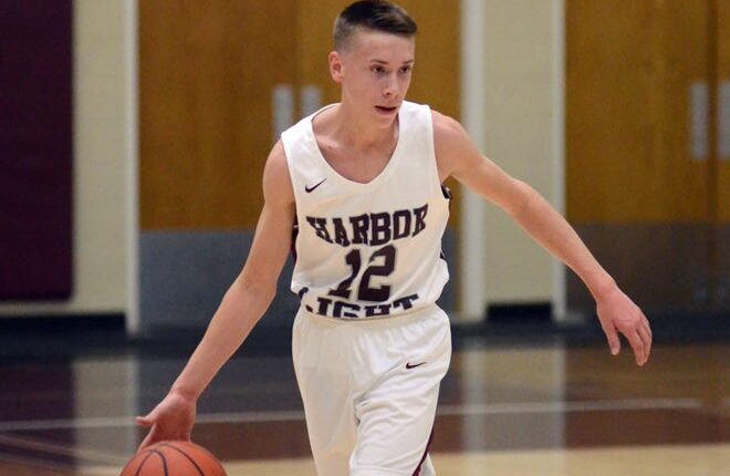 Landon Jakeway returned for the Harbor Light Christian boys' basketball team and the Swordsmen returned to the winning side of things against Burt Lake NMCA.