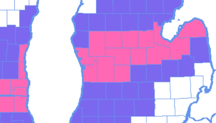 Winter Storm Warning upgrade for swath from Grand Rapids to Saginaw Valley region
