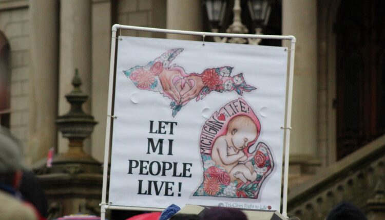 Anti-abortion protesters gather at Michigan Capitol as lawsuit is filed to overturn Proposal 3 ⋆ Michigan Advance